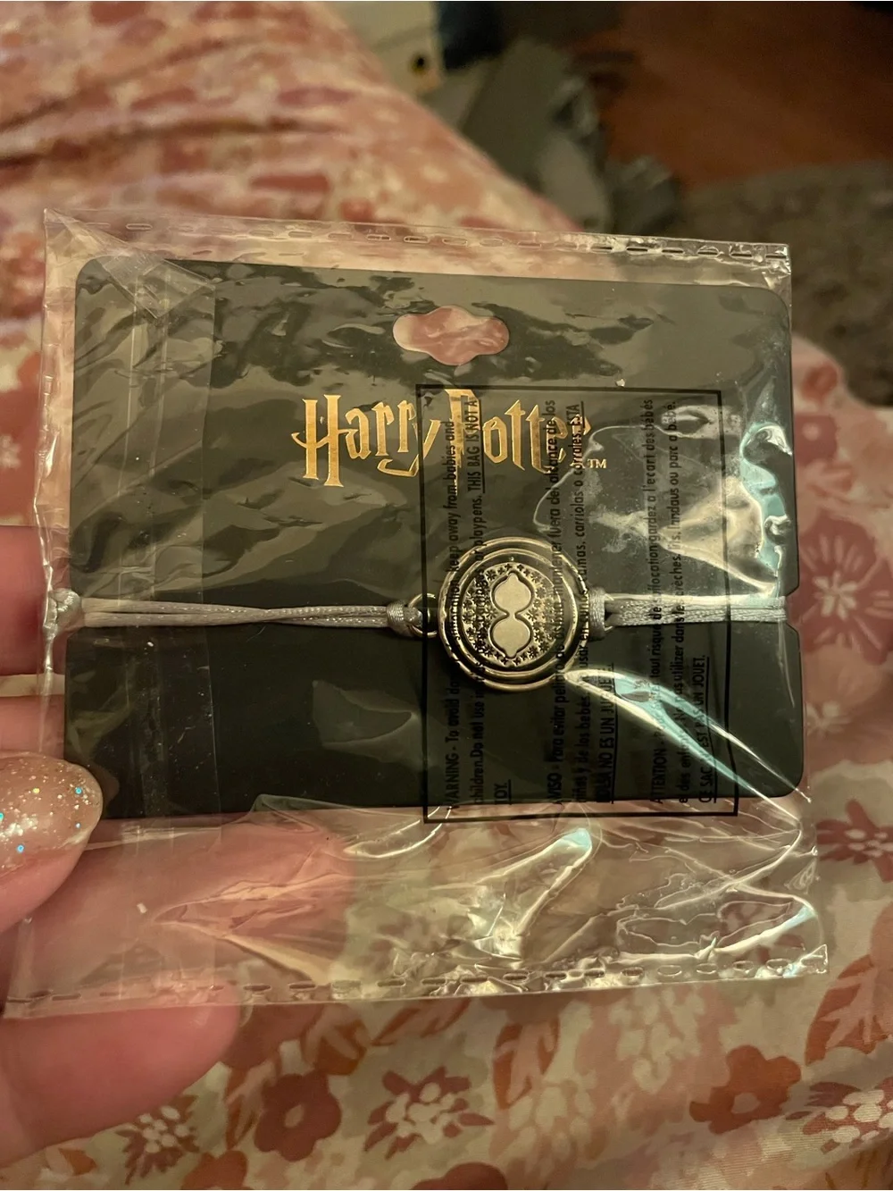 Harry Potter Kids Jewelry Silver Earring Set and Time Turner bracelet.